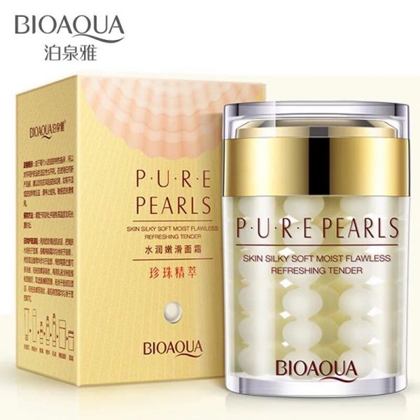 Moisturizing cream with natural pearl powder BioAqua Pure Pearls 60g